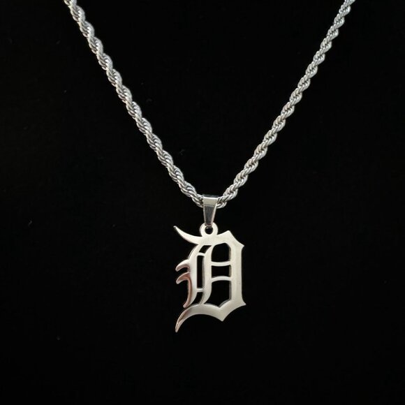 MLB Jewelry - Detroit Tigers Necklace - 3mm Rope - 20" Silver Chain - MLB - Baseball - Easter